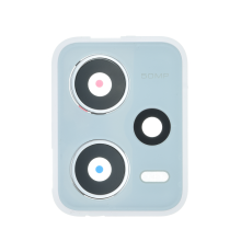 Скло камери Xiaomi Redmi Note 12 Pro 5G з рамкою white (Original) PLS-00-00119452