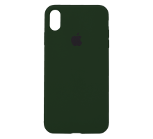 Чохол Silicone Case Full Protective iPhone X(XS) dark green PLS-00-00123156