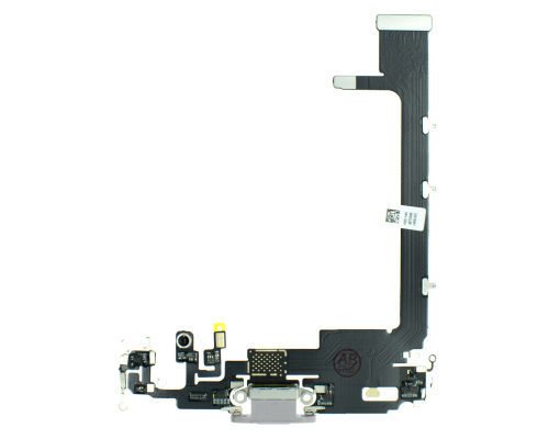 Шлейф iPhone 11 Pro Max з роз'ємом зарядки silver PLS-00-00079169