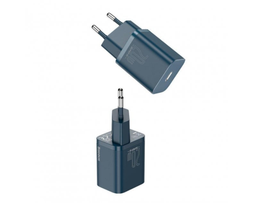 Зарядний пристрій Baseus Super Si 20W 3A 1USB-C blue PLS-00-00079882