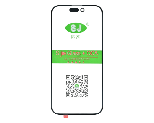 Скло дисплея iPhone 15 Pro з OCA black (SJ) PLS-00-00130433