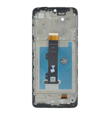 Дисплей Motorola XT2239 Moto E22 з сенсором та рамкою black PLS-00-00114186