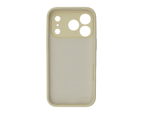 Чохол Silicone Case Full Camera Protective iPhone 17 Pro Max stone PLS-00-00156042
