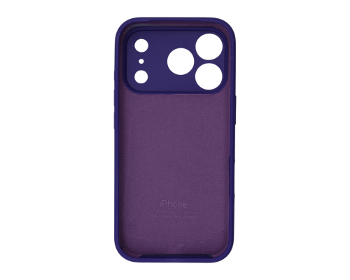 Чохол Silicone Case Full Camera Protective iPhone 17 Pro Max dark purple PLS-00-00156032