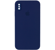Чохол Silicone Case Квадратні Борти Full Camera iPhone XS Max midnight blue PLS-00-00104032