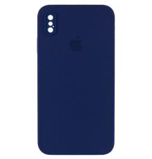 Чохол Silicone Case Квадратні Борти Full Camera iPhone XS Max midnight blue PLS-00-00104032