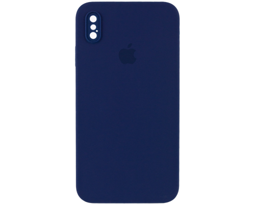 Чохол Silicone Case Квадратні Борти Full Camera iPhone XS Max midnight blue PLS-00-00104032
