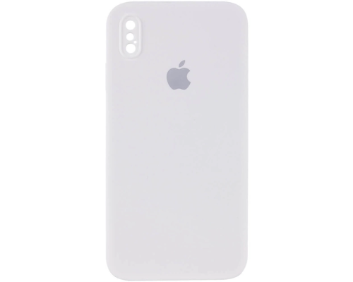 Чохол Silicone Case Квадратні Борти Full Camera iPhone XS Max antique white PLS-00-00104021