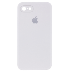 Чохол Silicone Case Квадратні Борти Full Camera iPhone 7 white PLS-00-00103975
