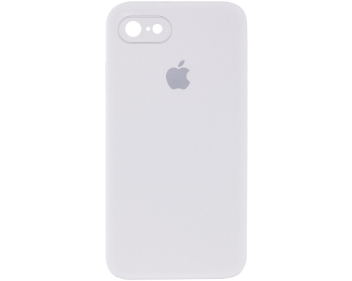 Чохол Silicone Case Квадратні Борти Full Camera iPhone 7 white PLS-00-00103975
