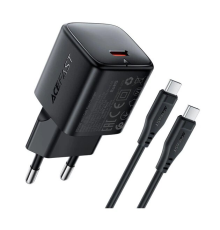Зарядний пристрій Acefast A118 30W 3A USB-C з кабелем C-С black PLS-00-00163847