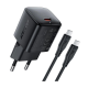 Зарядний пристрій Acefast A118 30W 3A USB-C з кабелем C-С black PLS-00-00163847