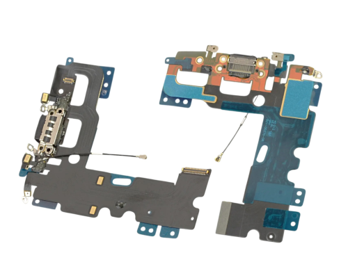 Шлейф iPhone 7 з роз'ємом зарядки black PLS-00-00013573