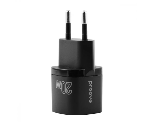 Зарядний пристрій Proove Silicone Power 20W Type-C black PLS-00-00129517