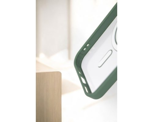 Чохол TPU+PC Сolor сase with MagSafe iPhone 16 natural titanium PLS-00-00135405