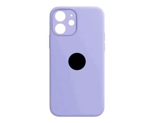 Чохол Silicone Case Full Camera Protective для iPhone 12 lilac PLS-00-00155374