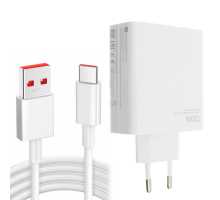 Зарядний пристрій Xiaomi 120W Gan 1USB-A з кабелем Type-C (Original China) white PLS-00-00130674