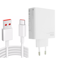 Зарядний пристрій Xiaomi 120W Gan 1USB-A з кабелем Type-C (Original China) white PLS-00-00130674