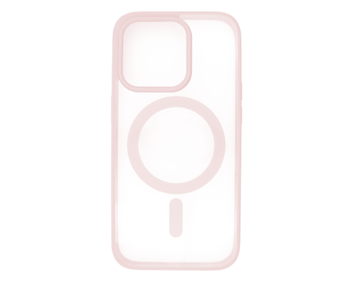 Чохол TPU+PC Сolor сase with MagSafe iPhone 15 Pro Max pink PLS-00-00135415