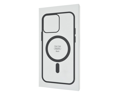 Чохол TPU+PC Сolor сase with MagSafe iPhone 14 Pro black PLS-00-00135426