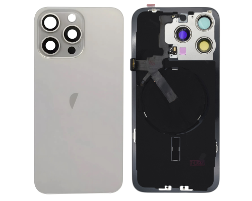 Задня кришка iPhone 15 Pro Max зі склом камери gray (Original China+) PLS-00-00155673