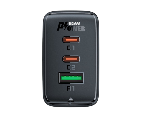 Зарядний пристрій Acefast A41 65W 3A USB-A+2USB-С black PLS-00-00124910