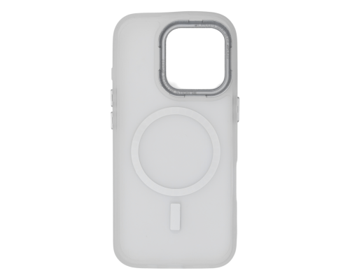 Чохол TPU+PC Metal Buttons with MagSafe iPhone 16 Pro Max white PLS-00-00135458
