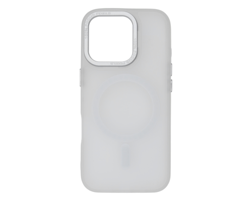 Чохол TPU+PC Metal Buttons with MagSafe iPhone 16 Pro Max white PLS-00-00135458