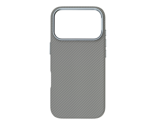 Чохол D Glory Ultra Slim with MagSafe iPhone 17 Pro Max silver carbon PLS-00-00154966