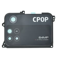 Скло камери Xiaomi Poco M4 Pro з рамкою black (УЦІНКА) PLS-00-00119934