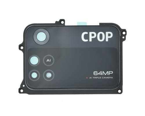 Скло камери Xiaomi Poco M4 Pro з рамкою black (УЦІНКА) PLS-00-00119934