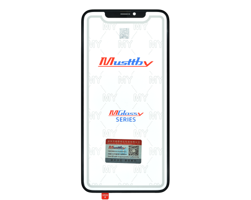 Скло дисплея iPhone XS Max з OCA black (Musttby) PLS-00-00123709