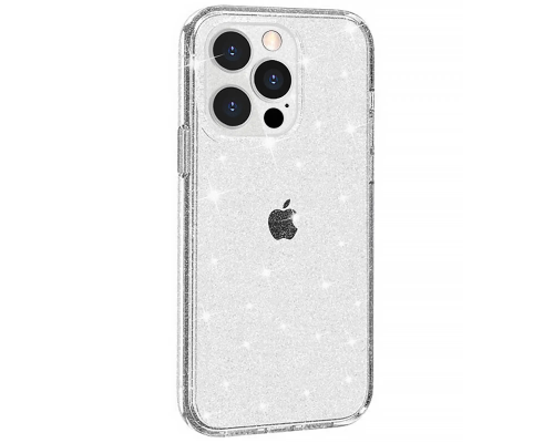 Чохол TPU Glitter iPhone 12 Pro transparent PLS-00-00163281