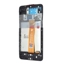 Дисплей Samsung A127 Galaxy A12 (2021) з сенсором та рамкою black (FLYCDI) PLS-00-00140199