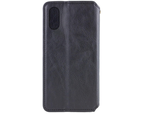 Чохол-книжка Leather Cubic для iPhone XR black PLS-00-00162743