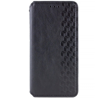 Чохол-книжка Leather Cubic для iPhone XR black PLS-00-00162743