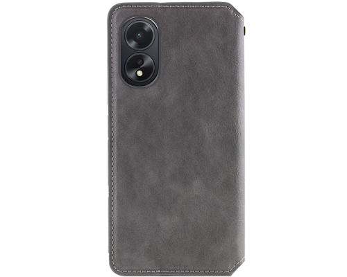 Чохол-книжка Leather Cubic Oppo A38 gray PLS-00-00162816