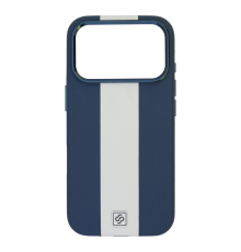 Чохол шкіряний Rally with Magnetic для iPhone 17 Pro Max blue white PLS-00-00164555