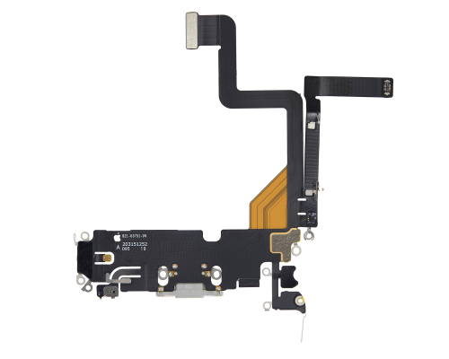 Шлейф iPhone 14 Pro з роз'ємом зарядки white (Original) PLS-00-00107186