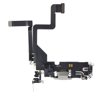 Шлейф iPhone 14 Pro з роз'ємом зарядки white (Original) PLS-00-00107186