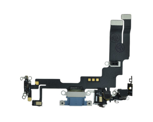 Шлейф iPhone 14 з роз'ємом зарядки blue (Original Used) PLS-00-00127222