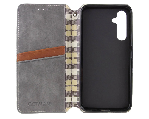 Чохол-книжка Leather Cubic Samsung A175 Galaxy A17 gray PLS-00-00162872