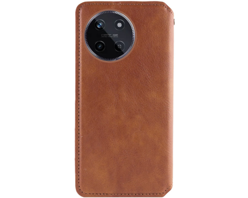 Чохол-книжка Leather Cubic Realme 11 4G brown PLS-00-00162840