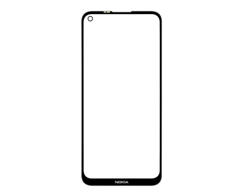Скло дисплея Nokia 3.4 з OCA плівкою black PLS-00-00085842