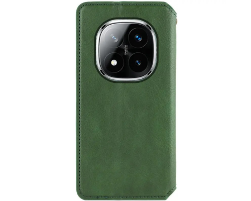 Чохол-книжка Leather Cubic Xiaomi Redmi Note 15 Pro 4G green PLS-00-00163116
