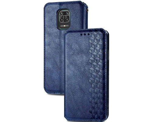 Чохол-книжка Leather Cubic Xiaomi Redmi Note 9 Pro blue PLS-00-00163129