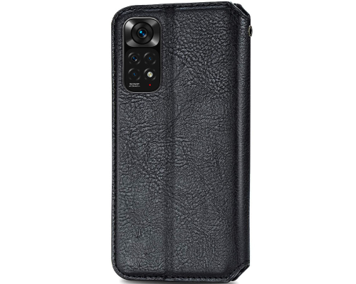 Чохол-книжка Leather Cubic Xiaomi Redmi Note 11 Global black PLS-00-00163076
