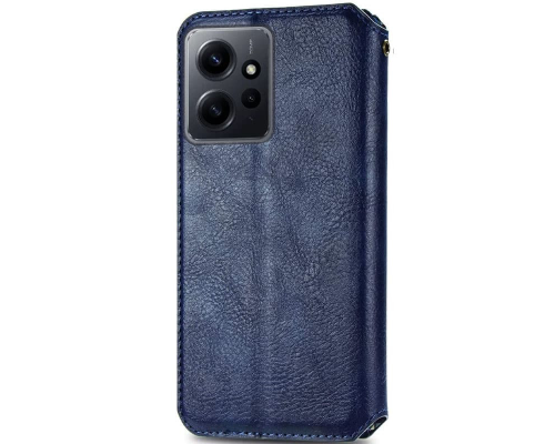Чохол-книжка Leather Cubic Xiaomi Redmi Note 12 blue PLS-00-00163083