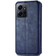 Чохол-книжка Leather Cubic Xiaomi Redmi Note 12 blue PLS-00-00163083