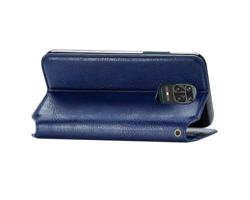 Чохол-книжка Leather Cubic Xiaomi Redmi Note 9 Pro blue PLS-00-00163129